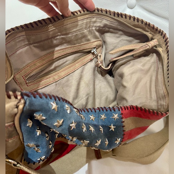 Suede leather bag - Picture 3 of 4